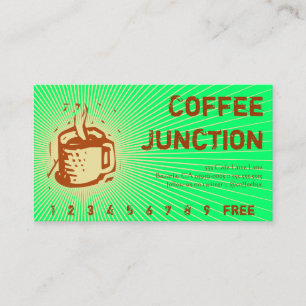 Tarjeta De Fidelización Sacador de la bebida del café/tarjeta de la