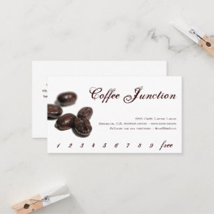 Tarjeta De Fidelización Sacador de la bebida del café/tarjeta de la