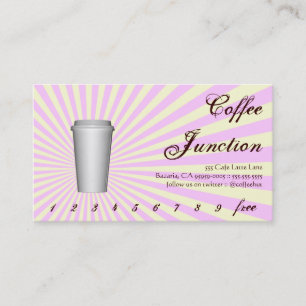 Tarjeta De Fidelización Sacador de la bebida del café/tarjeta de la