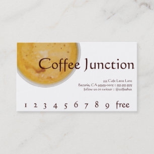 Tarjeta De Fidelización Sacador de la bebida del café/tarjeta de la