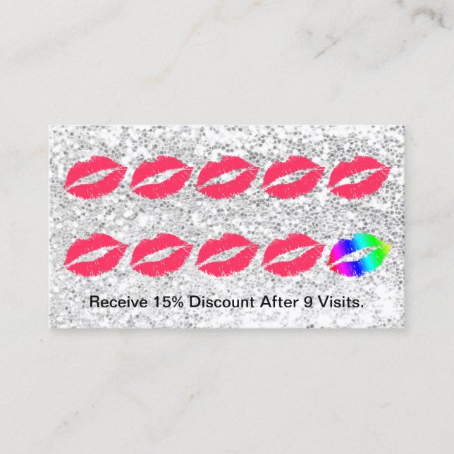 Tarjeta De Fidelización Sacador de plata de moda de la lealtad de las (Anverso)