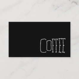 Tarjeta De Fidelización Sacador oscuro occidental simple del café de la