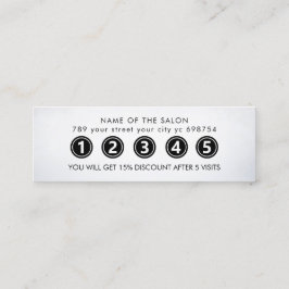 Tarjeta De Fidelización Salón de belleza elegante y moderno