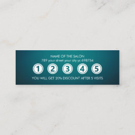 Tarjeta De Fidelización Salón de belleza elegante y moderno