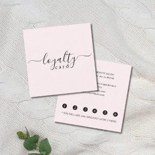Tarjeta De Fidelización Salón de belleza Minimalista moderno