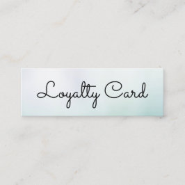 Tarjeta De Fidelización Salón de belleza moderno de degradado blanco