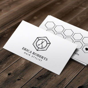 Tarjeta de fidelización Salón de pelo Minimalist