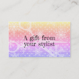 Tarjeta De Fidelización Salón del cabello estilista cupón de vacaciones ta