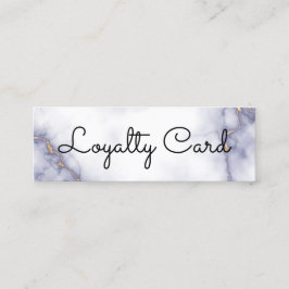 Tarjeta De Fidelización Salón Moderno Elegante De Belleza Blanca