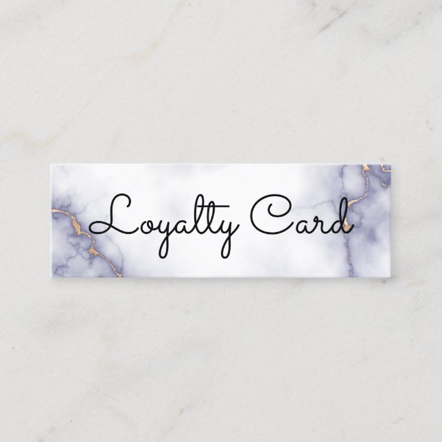 Tarjeta De Fidelización Salón Moderno Elegante De Belleza Blanca (Anverso)