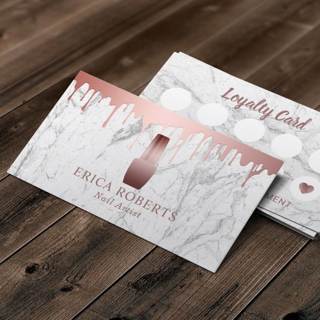 Tarjeta De Fidelización Salón Nail Artista Polaco de maquillaje Lealtad de (Subido por el creador)