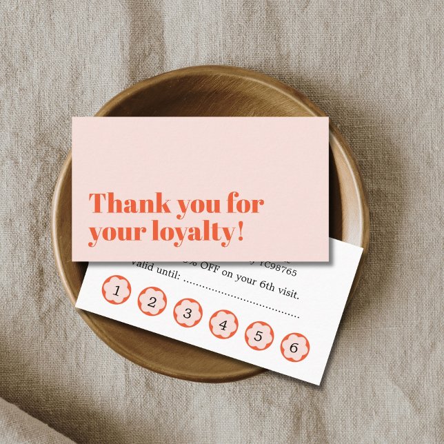 Tarjeta De Fidelización Salón Pastel Elegante y Audaz  (Subido por el creador)