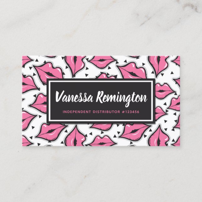 Tarjeta De Fidelización Sello de fidelidad de distribuidor de lápiz labial (Anverso)