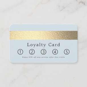Tarjeta De Fidelización Sencillamente Moda Relieve metalizado dorado Strip