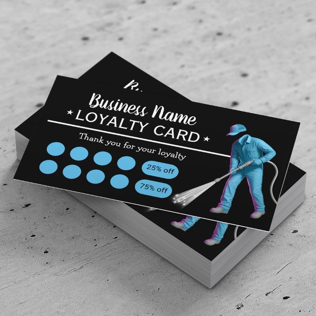 Tarjeta De Fidelización Servicio de limpieza del lavaparabrisas del lavapa (Subido por el creador)