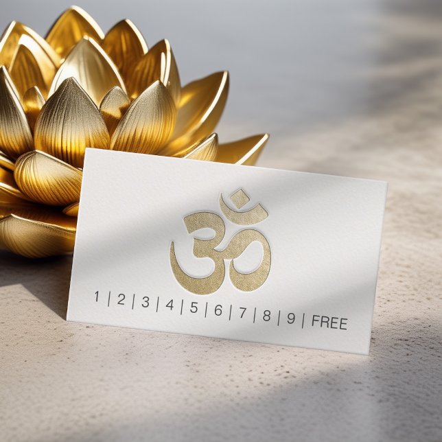 Tarjeta De Fidelización Símbolo Grabado en relieve OM Símbolo de instrucci (Subido por el creador)