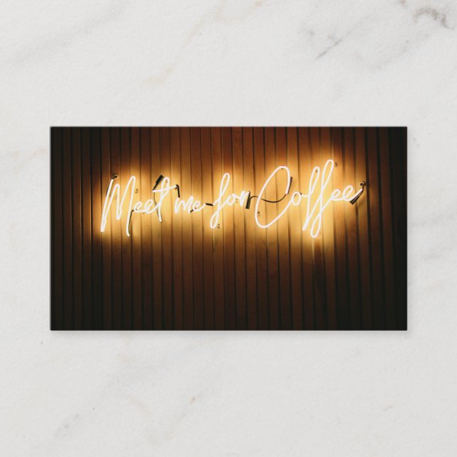 Tarjeta De Fidelización Simple Lealtad Reúnete conmigo por Coffee Punch-Ca (Anverso)