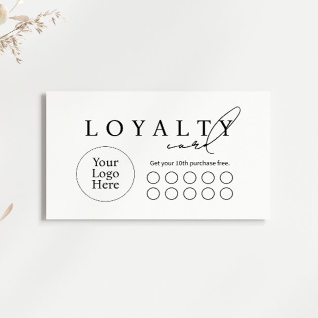 Tarjeta De Fidelización Simple Modern Business Flat Loyalty Card (Subido por el creador)
