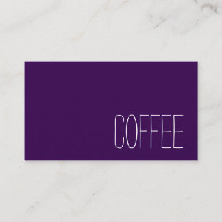 Tarjeta De Fidelización Simple Stymie Word Dark Loyalty Coffee Punch-Card