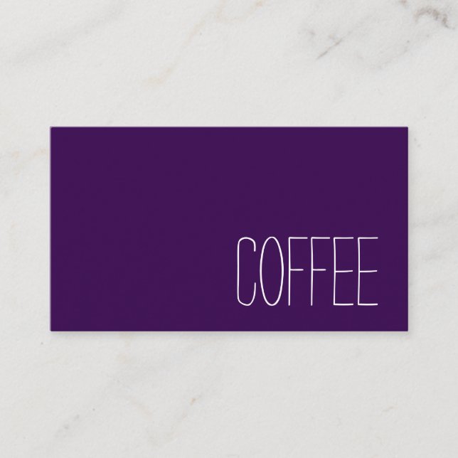 Tarjeta De Fidelización Simple Stymie Word Dark Loyalty Coffee Punch-Card (Anverso)