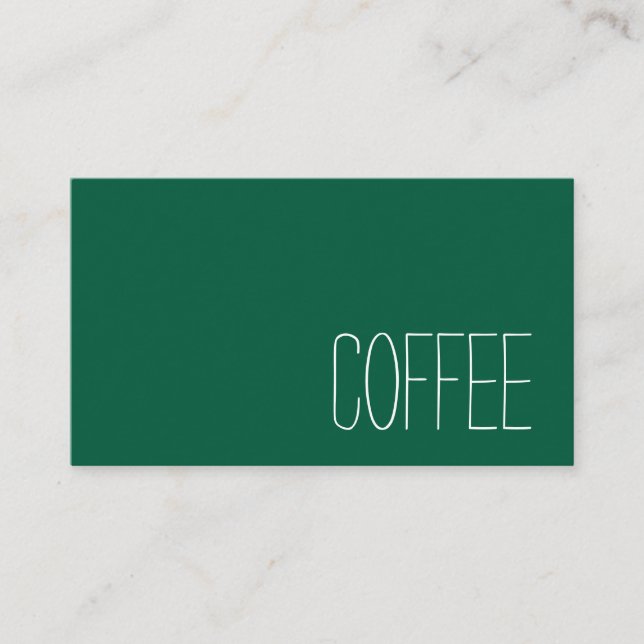 Tarjeta De Fidelización Simple Stymie Word Dark Loyalty Coffee Punch-Card (Anverso)