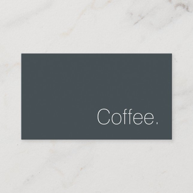 Tarjeta De Fidelización Simple Swiss Word Dark Loyalty Coffee Punch-Card (Anverso)