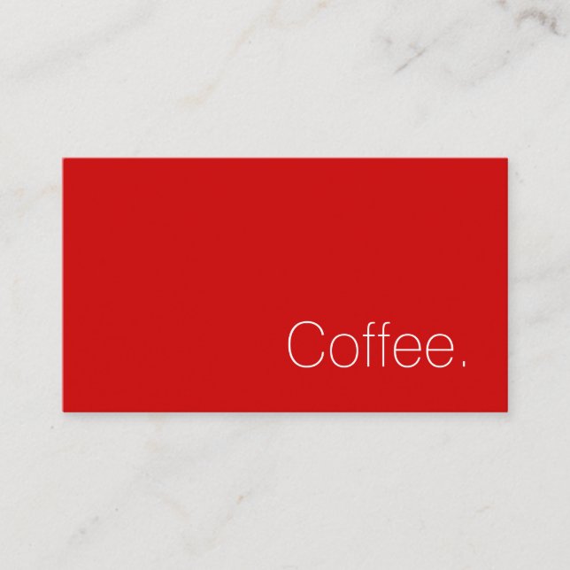 Tarjeta De Fidelización Simple Swiss Word Dark Loyalty Coffee Punch-Card (Anverso)