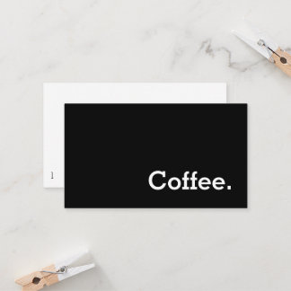 Tarjeta De Fidelización Simple Word Dark Loyalty Coffee Punch-Card