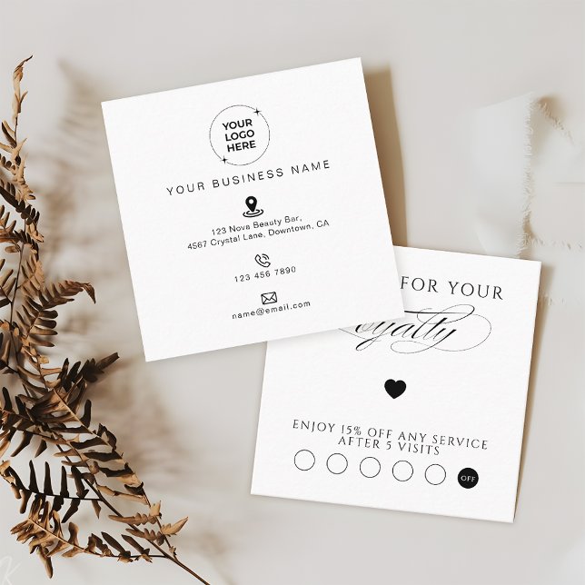 Tarjeta De Fidelización Small Business Promotional Marketing (Subido por el creador)