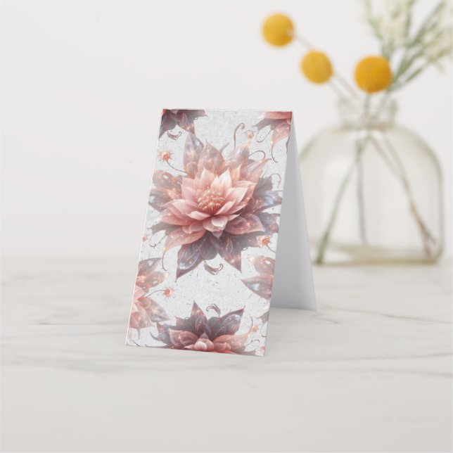 Tarjeta De Fidelización Soft Pastel Floral Folded Loyalty Card – Elegant  (Anverso)