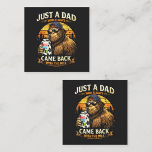 Tarjeta De Fidelización Solo un papá que siempre volvía con la leche