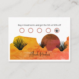 Tarjeta De Fidelización Soothing Desert Moon Meditation 