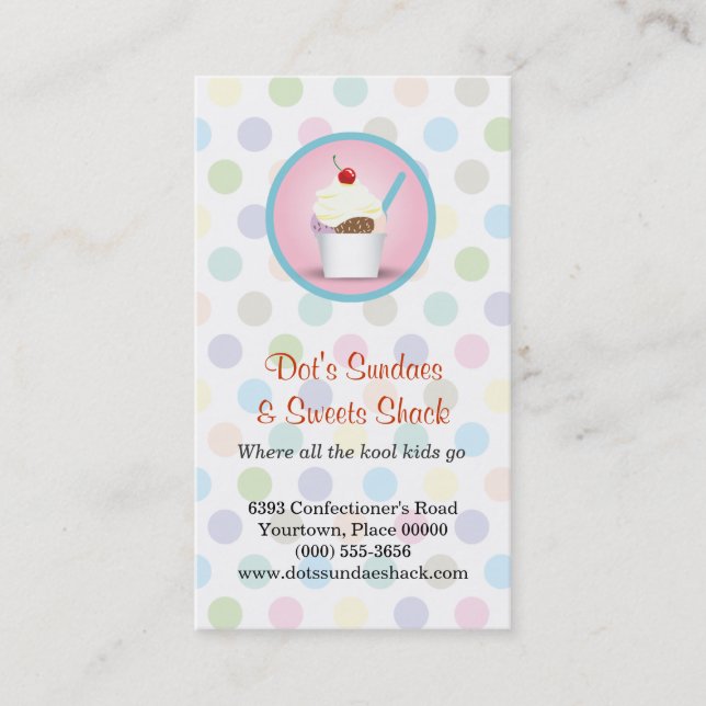 Tarjeta De Fidelización Sundae Shop Loyalty Rewards (Anverso)