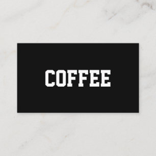 Tarjeta De Fidelización Superestrella simple del café del texto centrada