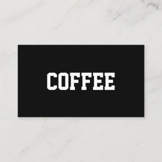 Tarjeta De Fidelización Superestrella simple del café del texto centrada