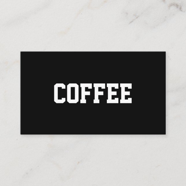 Tarjeta De Fidelización Superestrella simple del café del texto centrada (Anverso)