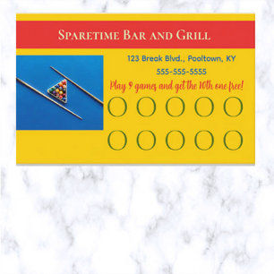 Tarjeta De Fidelización Tabla de grupos editable