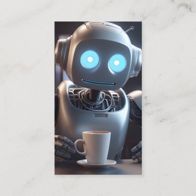 Tarjeta De Fidelización taller de café robot (Anverso)