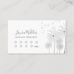 Tarjeta De Fidelización Terapeuta de Masaje 