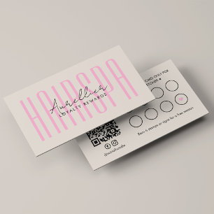 Tarjeta De Fidelización Terapeuta de Spa de Cabello Moderno Recompensas de