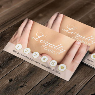Tarjeta De Fidelización Terapia de Masaje Lealtad Terapéutica Profesional