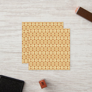 Tarjeta De Fidelización un fondo amarillo y blanco con un diseño intrincad
