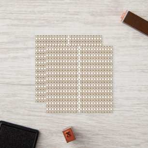 Tarjeta De Fidelización un patrón geométrico blanco y dorado