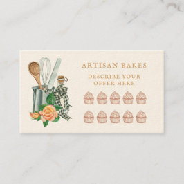 Tarjeta De Fidelización Utensilios de repostería Panadería Panadero