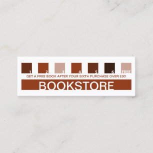 Tarjeta De Fidelización Valoración del cliente de BOOKSTORE (mod cuadrados