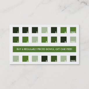 Tarjeta De Fidelización Valoración del cliente de PHO (cuadrados mod)