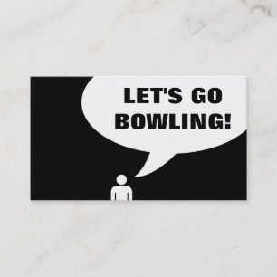 Tarjeta De Fidelización vamos a jugar bolos. (fidelidad al cliente)