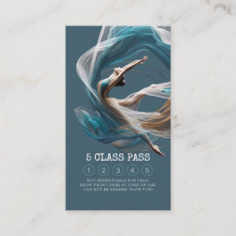 Tarjeta De Fidelización Vuelo aéreo Instructor de yoga aéreo 5 Clase Pass