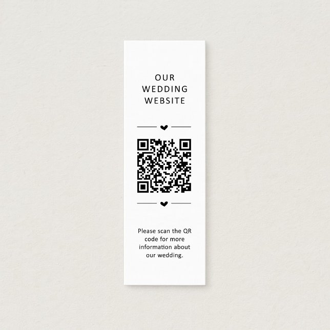 Tarjeta De Fidelización Wedding Website QR Code RSVP Enclosure Card (Subido por el creador)