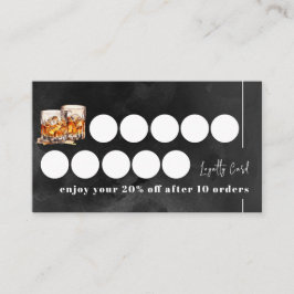 Tarjeta De Fidelización Whisky negro